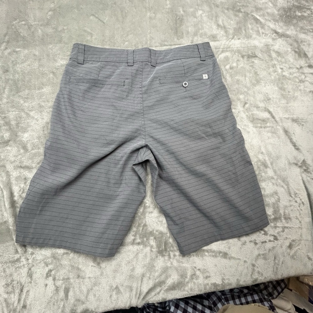 Hang Ten Gray Striped Chino Shorts Men's Size 32